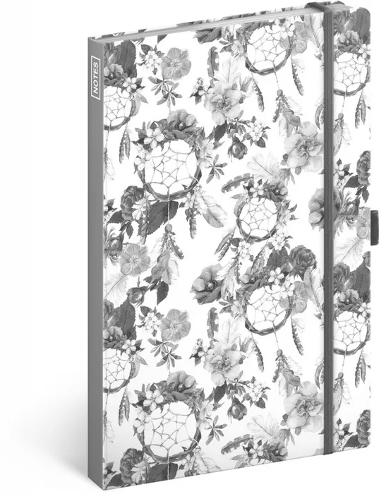 Termék főképe Notes Lapač snů růžový, linkovaný, 13 × 21 cm