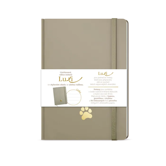 Termék főképe Notes Luxi linky - A5 - lamino - moka