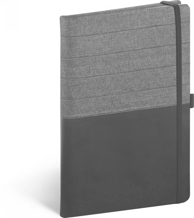 Termék főképe Notes Skiver černošedý, linkovaný, 13 × 21 cm