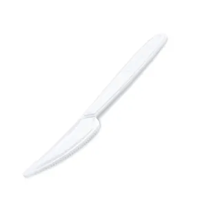 Kés (PP) újrahasználható fehér 18,5cm [50 db]
