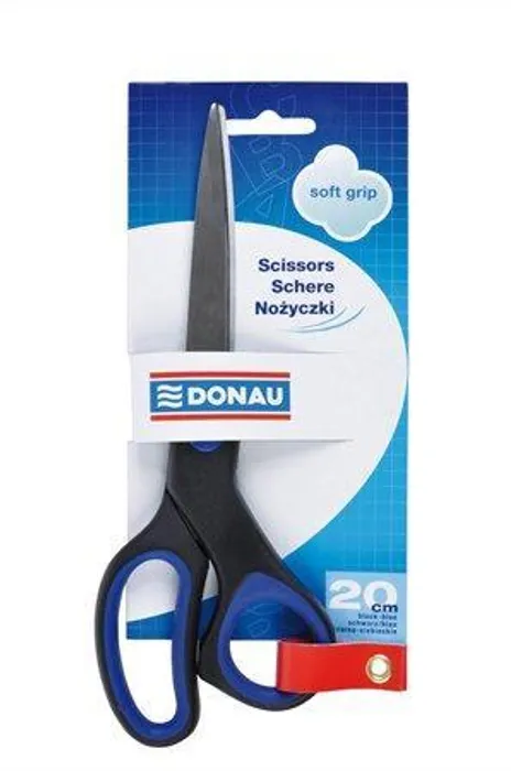 Termék főképe Nůžky kancelářské, 20 cm, DONAU "Soft Grip", modro-černé