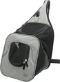 Nylon hátizsák SAVINA kenguru 30x26x33cm fekete-szürke (max. 10kg)