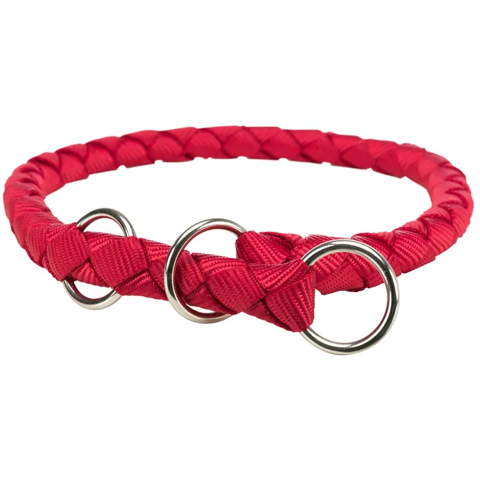 Termék főképe Nylonový obojek kulatý CAVO - červená L-XL:52-60cm/18mm