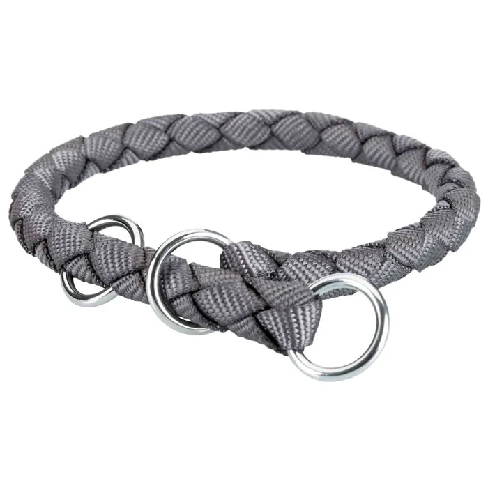 Termék főképe Nylonový obojek kulatý CAVO (S) 25-31 cm/12 mm, grafit - DOPRODEJ S:30-36cm/12mm