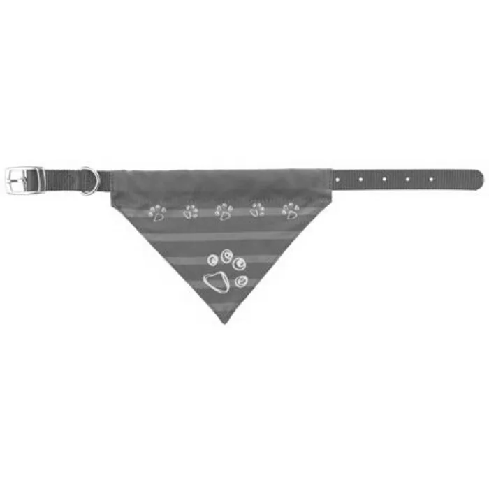 Termék főképe Nylonový obojek se šátkem - modrý indigo S-M:30-38cm/20mm