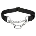PREMIUM félig visszahúzható nylon gallér - fekete L-XL: 45-70cm/25mm