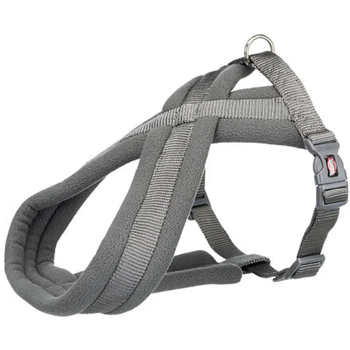Termék főképe Nylonový postroj PREMIUM podšitý - grafit L-XL:hruď:70-110cm/25mm