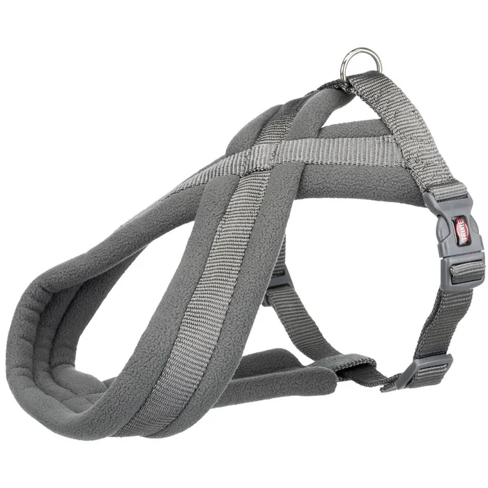 Termék főképe Nylonový postroj PREMIUM podšitý - grafit S:hruď:35-50cm/20mm