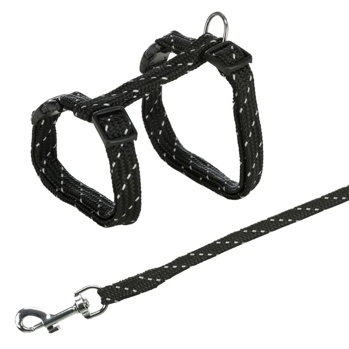 Termék főképe Nylonový postroj reflexní pro koťata, nylon 18-35cm/10mm1,3m