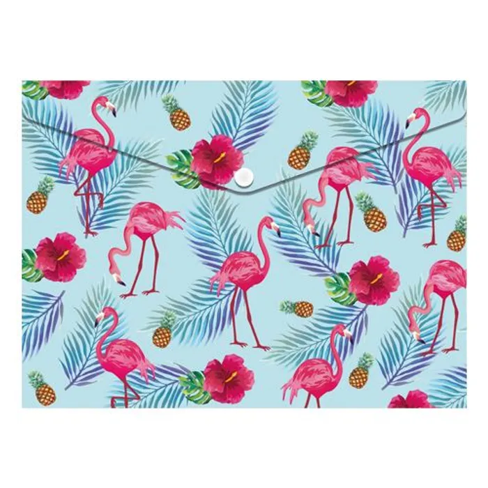 Termék főképe Obal PP s patentkou A4, Flamingo
