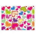PP borító patentkával, A4, Love Hearts