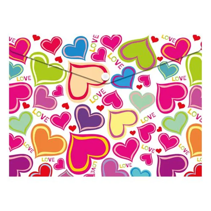 Termék főképe Obal PP s patentkou A4, Love Hearts