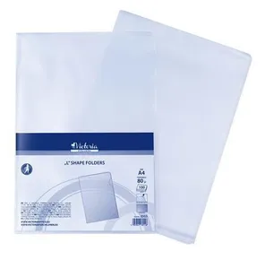 Borító, átlátszó, matt, L típusú, A4, 80 mikron, VICTORIA [20 db]