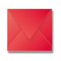 Clairefontaine boríték, 165 x 165 mm, piros, 20 db