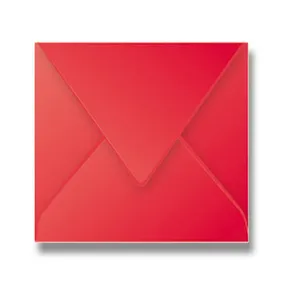Clairefontaine boríték, 165 x 165 mm, piros, 20 db