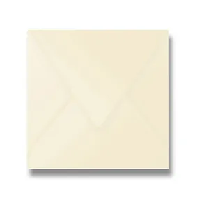 Clairefontaine boríték, 165 x 165 mm, krém, 20 db