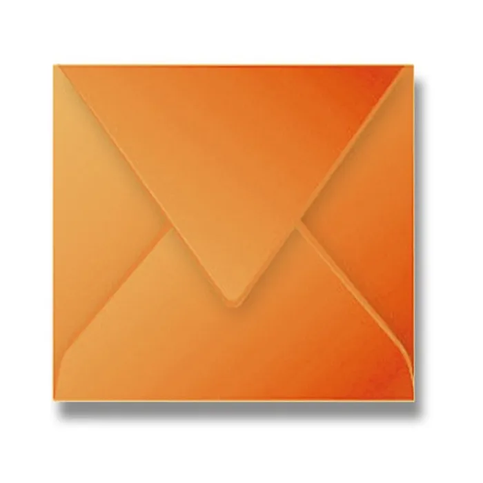 Termék főképe Obálka Clairefontaine, 165 x 165 mm, tm. oranžová, 20 ks