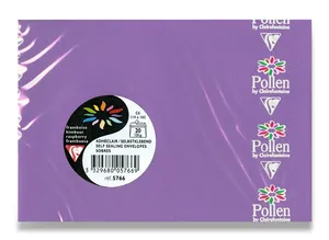 Clairefontaine boríték, C6, lila, 20 db