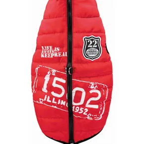 Ruha hevederrel Saint-Malo piros M: 45 cm, mellkas: 60 cm, nyak: 46 cm
