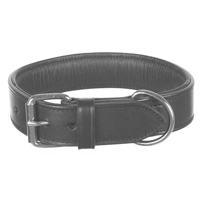 Termék főképe Obojek ACTIVE kožený - černý L-XL:55-65cm/40mm