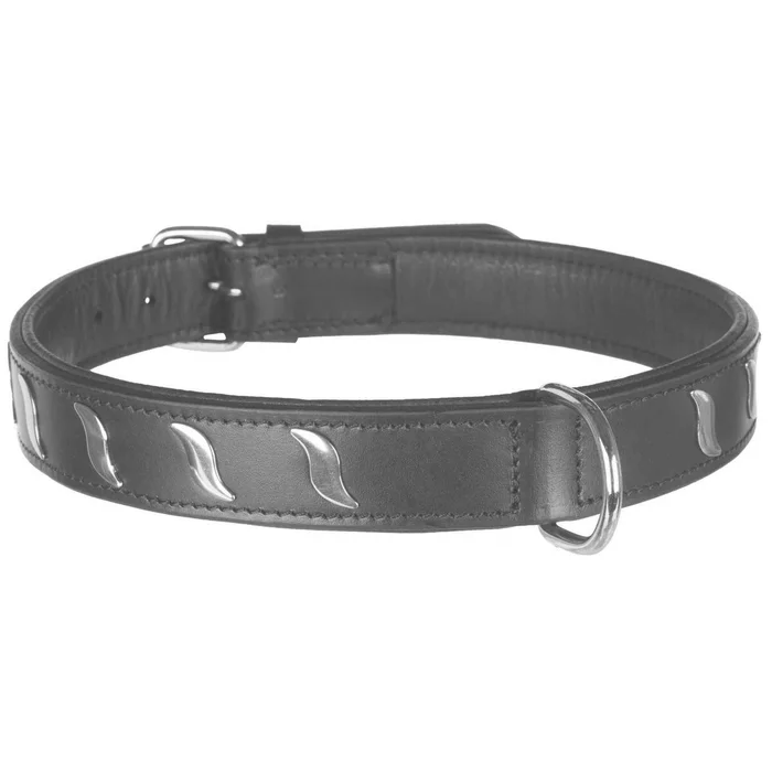 Termék főképe Obojek ACTIVE kožený - černý L:48-56cm/30mm