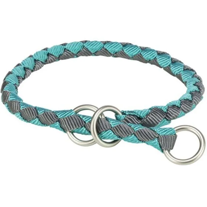 Termék főképe Obojek CAVO kulatý polostahovací, aqua/grafit L: 47-55cm/ o18mm