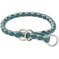 CAVO kerek félszorító nyakörv, petróleum/zsálya XS-S: 25-31 cm / o12 mm