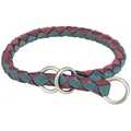 Obojek CAVO kulatý polostahovací, sangria/petrolejová M: 39-45cm/ o12mm
