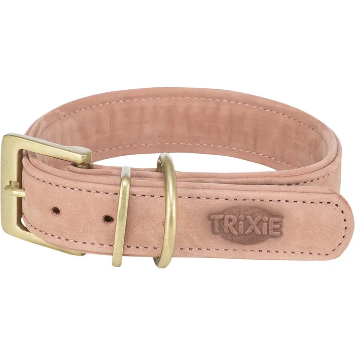 Termék főképe Obojek PURE kožený, růžováXS-S: 27-34 cm/ 25 mm