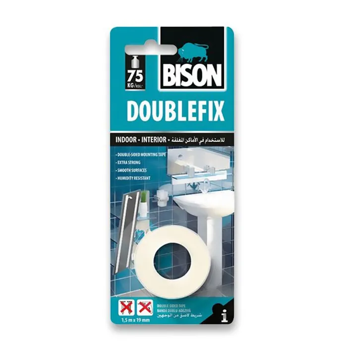 Termék főképe Oboustranná lepicí páska Bison Double fix 19 mm x 1,5 m
