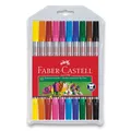 Oboustranné dětské fixy Faber-Castell - 10 barev