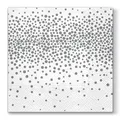 Szalvéta PAW L 33x33cm 3 réteg Confetti - Silver [20 db]