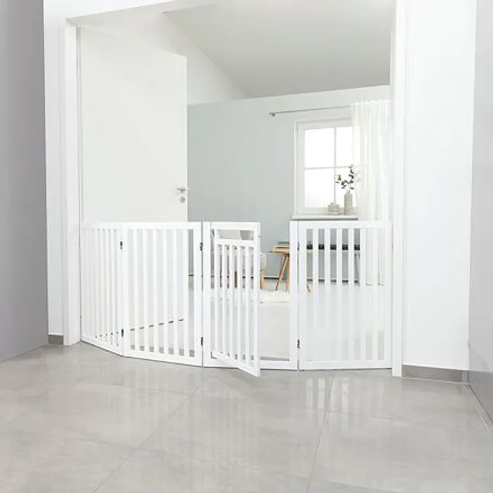Termék főképe Ochranná bariéra s otvíracími dvířky 60-160 x 81 cm bílá