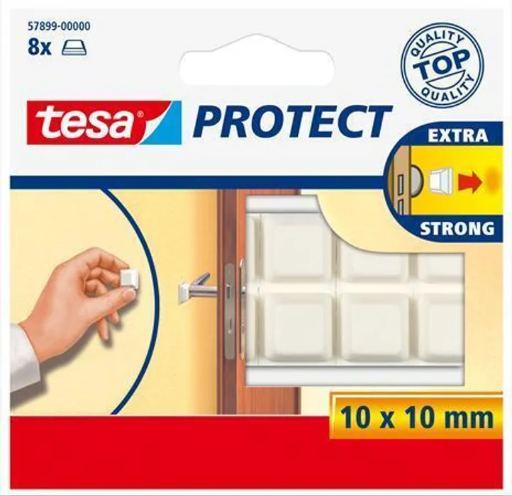 Termék főképe Ochranné nárazníky "Protect® 57899", bílá, 10 mm x 10 mm TESA