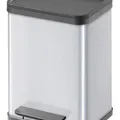 Következő termékkép Odpadkový koš pro tříděný odpad, kovový, 2x11 litrů, VEPA BINS, šedý