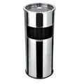 Következő termékkép Szemetes hamutartóval, fém, inox