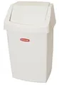 Hulladékgyűjtő, csuklós fedéllel, 25 l, CURVER Click-it fehér