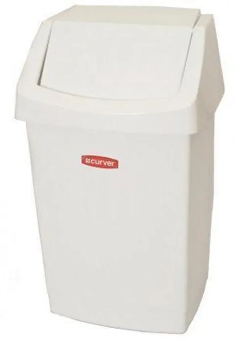 Termék főképe Odpadkový koš, s výklopným víkem, 25 l, CURVER "Click-it" bílý