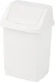 Szemeteskuka, csuklós fedéllel, 50 l, CURVER Click-it fehér