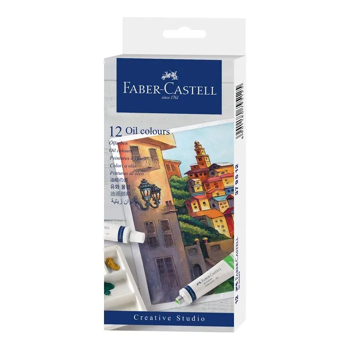 Termék főképe Olejové barvy Faber-Castell 12 barev, tuba 9 ml
