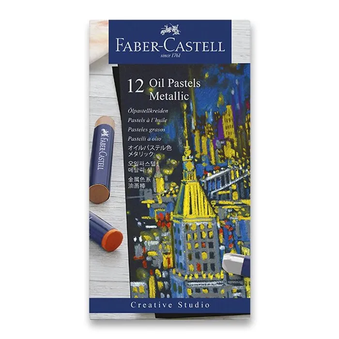 Termék főképe Olejové pastely Faber-Castell Metallic 12 barev 127014