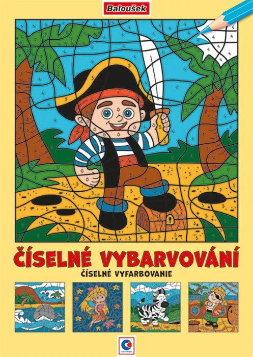 Termék főképe Omalovánka A4 - Číselné vybarvování