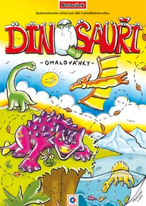 Omalovánka A4 - Grafomotorická - Dinosauři