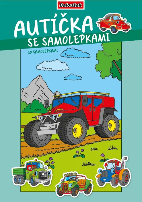 Termék főképe Omalovánka - A4 - se samolepkami - Autíčka