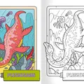 Következő termékkép Kifestőkönyv - A4 - matricákkal - Dinoszauruszok