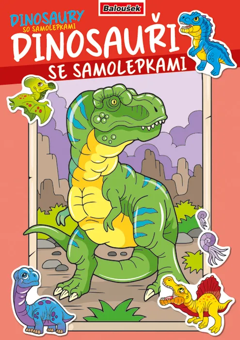 Termék főképe Omalovánka - A4 - se samolepkami - Dinosauři