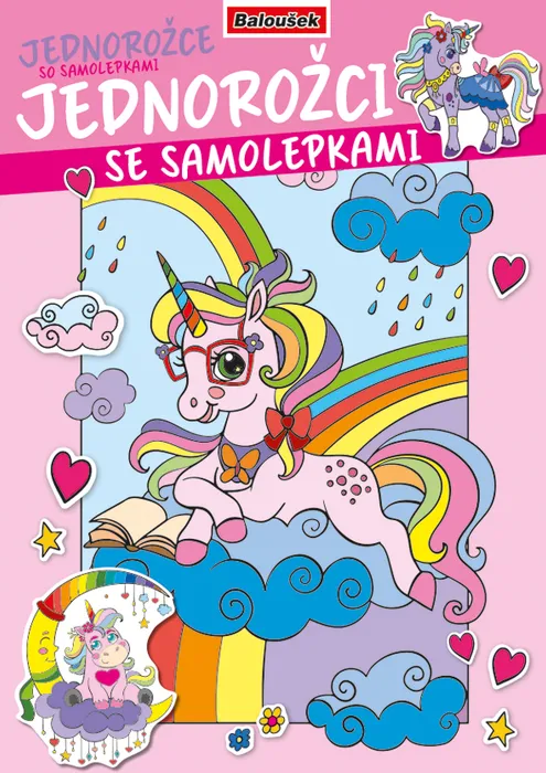 Termék főképe Omalovánka - A4 - se samolepkami - Jednorožci