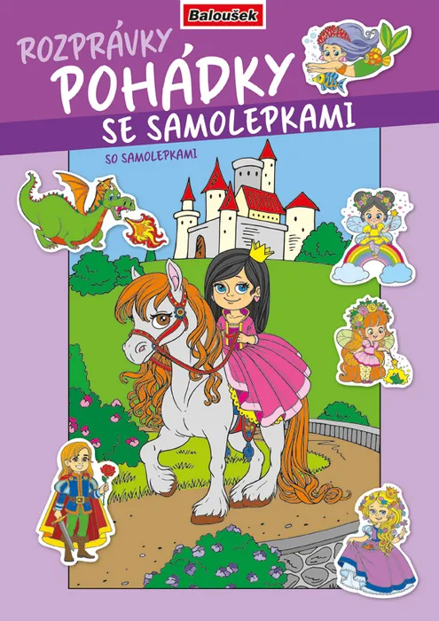 Termék főképe Omalovánka - A4 - se samolepkami - Pohádky