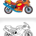 Következő termékkép Omalovánka - A5 - Motorky