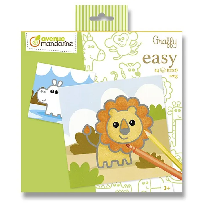 Termék főképe Omalovánky Avenue Mandarine Graffy Easy Divoká zvířátka